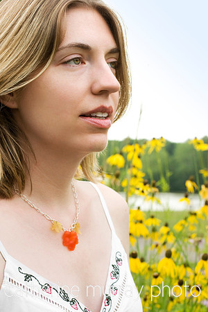 Summer Girl with Black-Eyed Susans