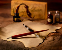 Old-Fashioned Calligraphy Set