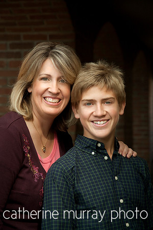 Mother and Teenage Son Portrait