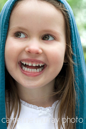 Young Girl Grinning
