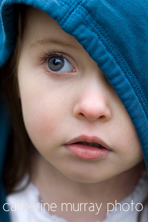 Innocent Girl with Hoodie