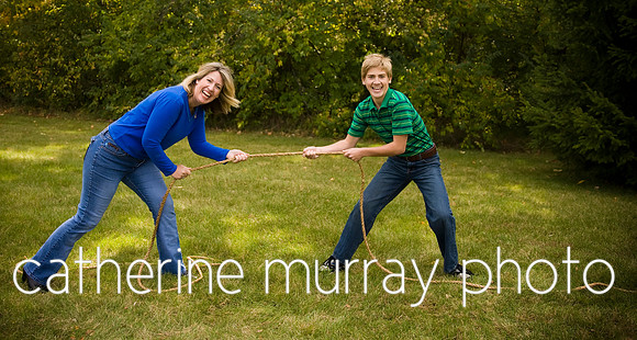 Mother and Son Tug of War